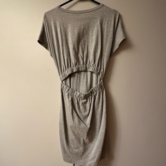 Backless grey dress size small with front tie - Picture 2 of 3